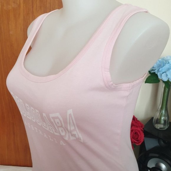 BTF Between the Flags AU-14 Pink Sleeveless Singlet Top Tee 100% Cotton NWOT - Picture 4 of 10